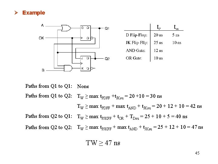 Ø Example Paths from Q 1 to Q 1: None Paths from Q 1