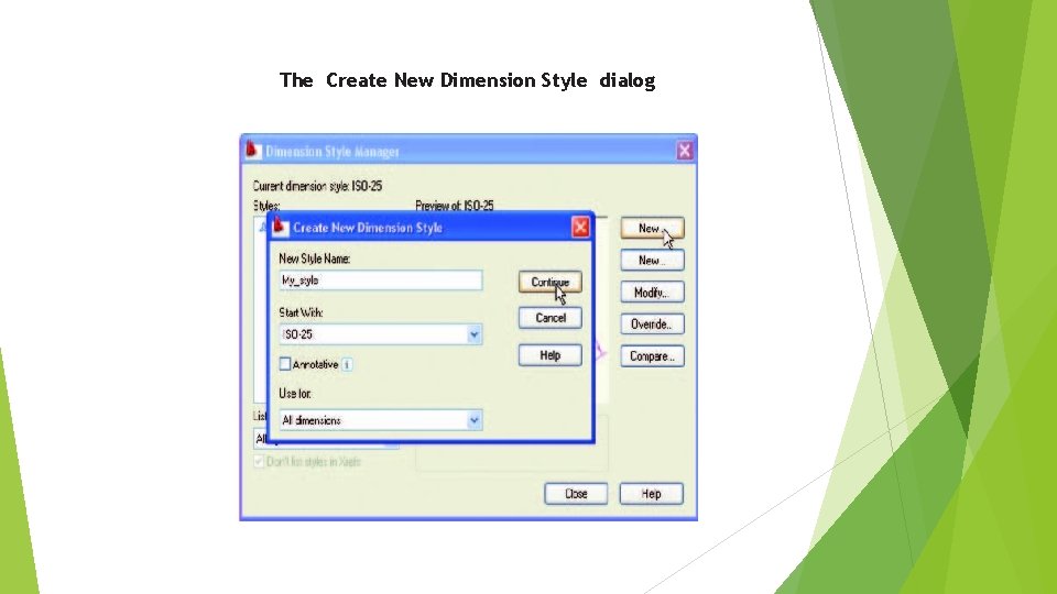 The Create New Dimension Style dialog 