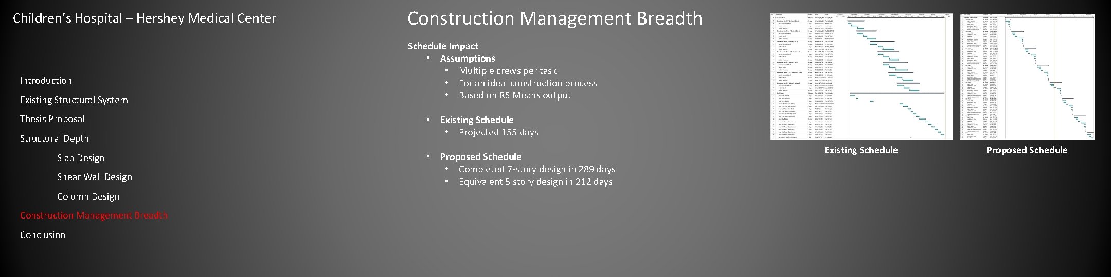 Children’s Hospital – Hershey Medical Center Introduction Existing Structural System Thesis Proposal Structural Depth