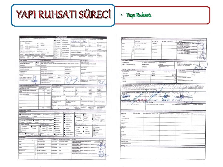 YAPI RUHSATI SÜRECİ • Yapı Ruhsatı 