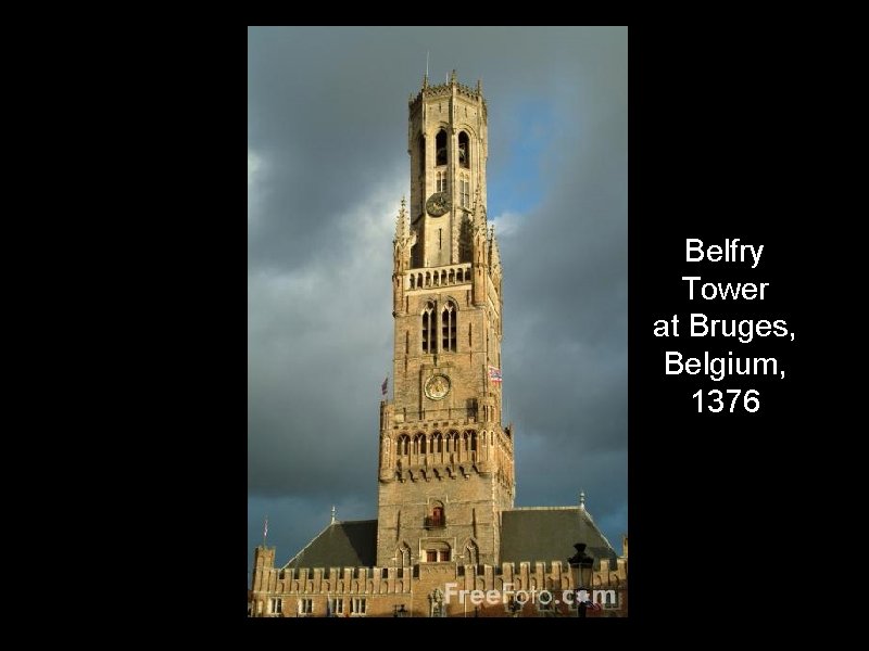 Belfry Tower at Bruges, Belgium, 1376 