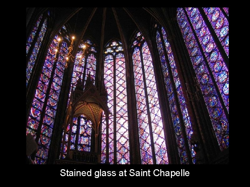 Stained glass at Saint Chapelle 