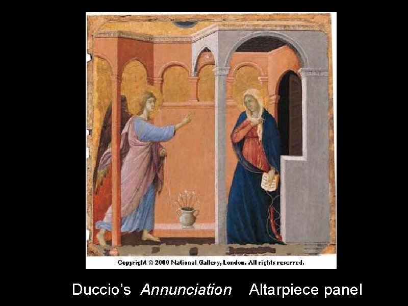 Duccio’s Annunciation Altarpiece panel 