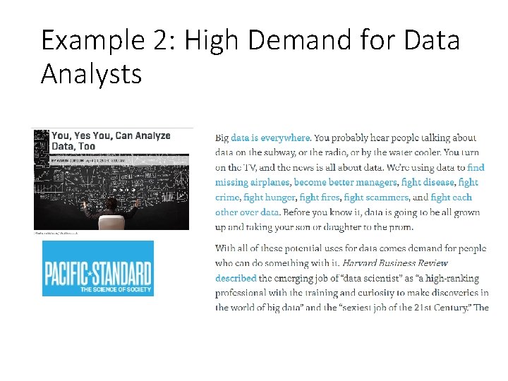 Example 2: High Demand for Data Analysts 