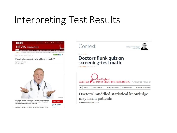 Interpreting Test Results 