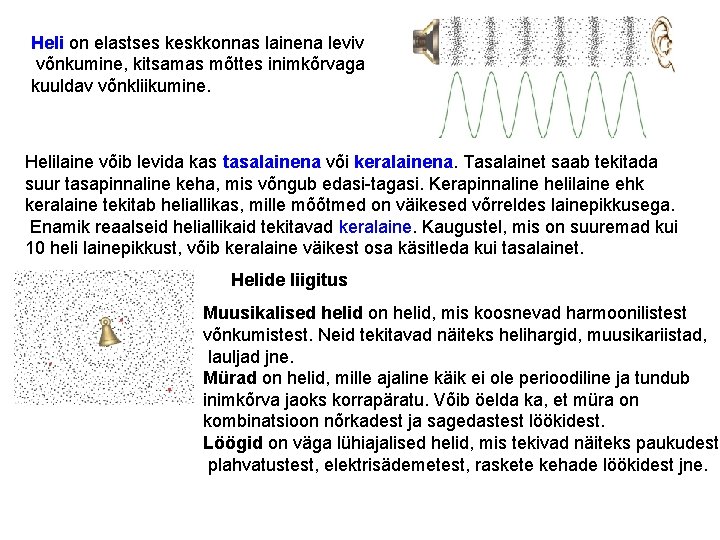 Heli on elastses keskkonnas lainena leviv võnkumine, kitsamas mõttes inimkõrvaga kuuldav võnkliikumine. Helilaine võib