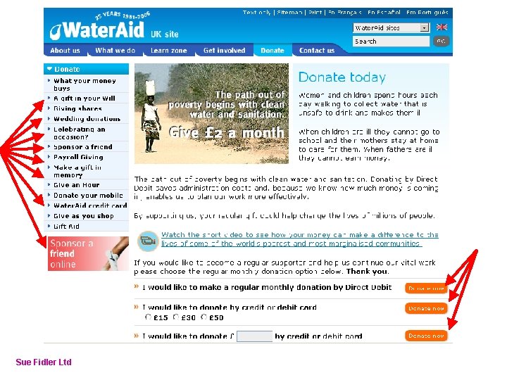 Online Fundraising – How to make it work Sue Fidler Ltd 