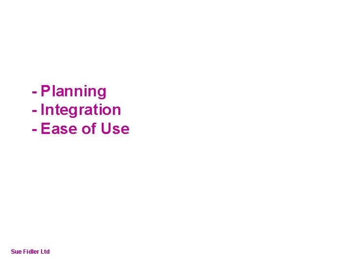 Online Fundraising – How to make it work - Planning - Integration - Ease