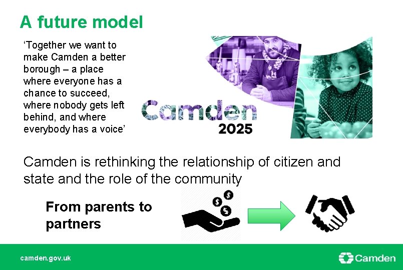 A future model ‘Together we want to make Camden a better borough – a