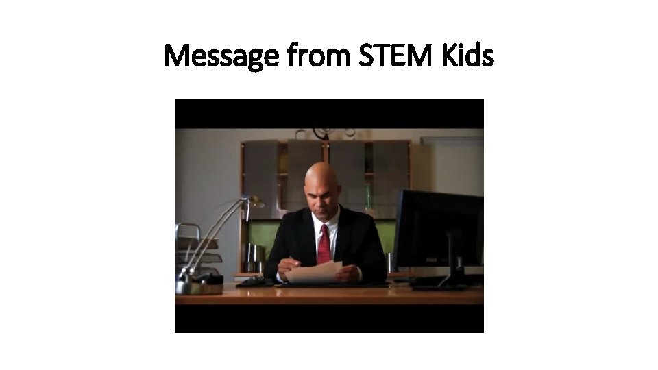 Message from STEM Kids 