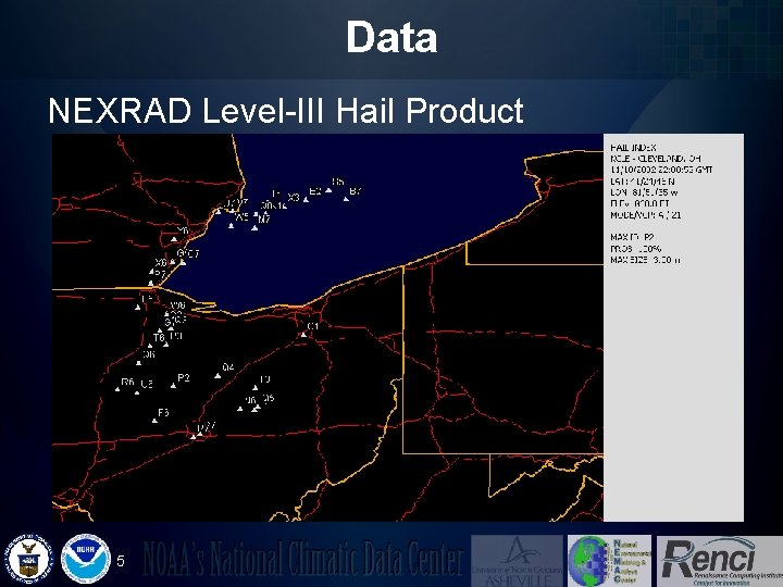 Data NEXRAD Level-III Hail Product 5 