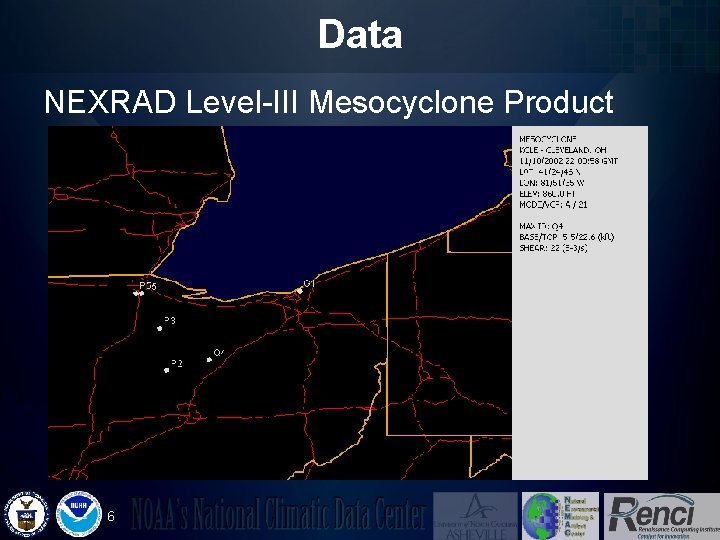 Data NEXRAD Level-III Mesocyclone Product 6 