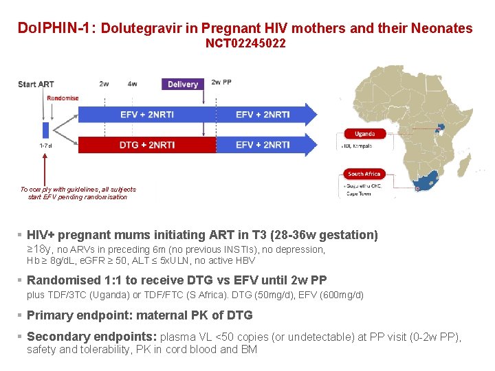 Dol. PHIN-1: Dolutegravir in Pregnant HIV mothers and their Neonates NCT 02245022 1 -7