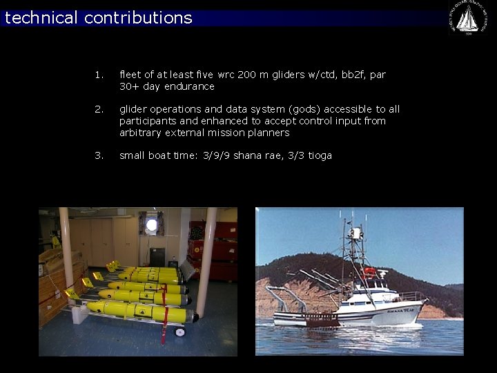 technical contributions Click to edit Master title style 1. • • • fleet of