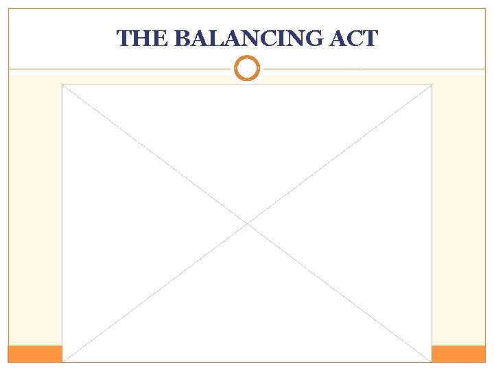 THE BALANCING ACT 