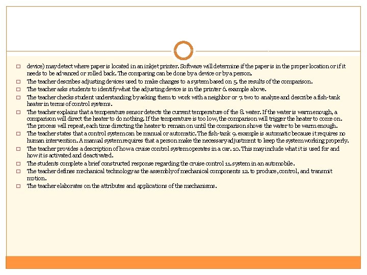 � � � � � device) may detect where paper is located in an