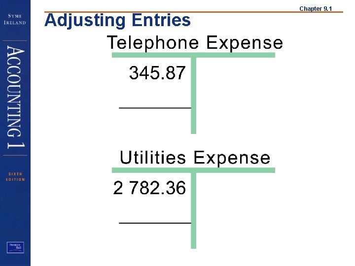 Adjusting Entries Chapter 9. 1 