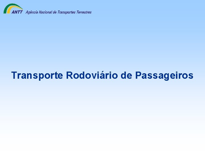 Transporte Rodoviário de Passageiros 