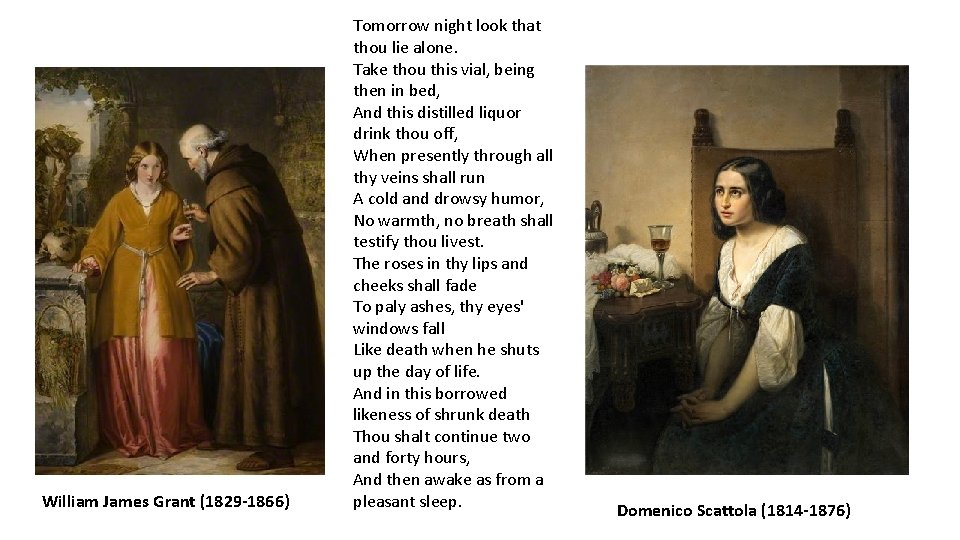 William James Grant (1829 -1866) Tomorrow night look that thou lie alone. Take thou William James Grant (1829 -1866) Tomorrow night look that thou lie alone. Take thou