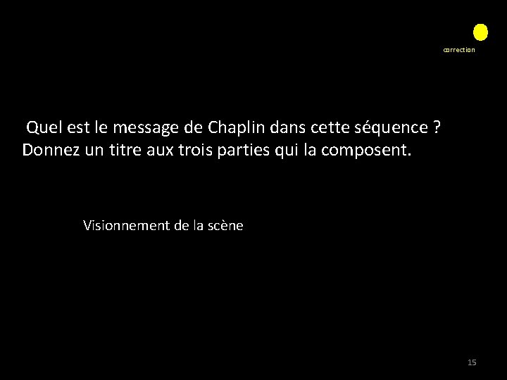 correction Quel est le message de Chaplin dans cette séquence ? Donnez un titre