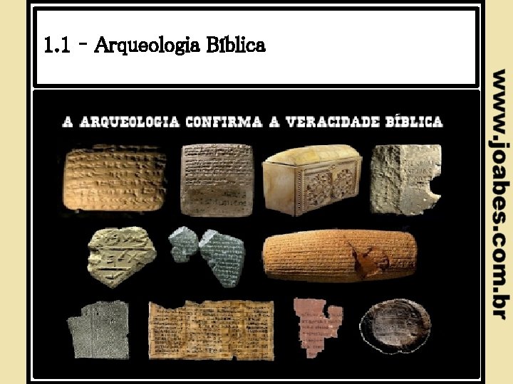 1. 1 – Arqueologia Bíblica 