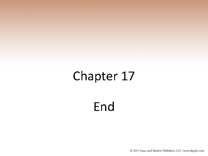 Chapter 17 End 