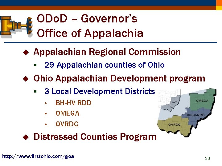 ODo. D – Governor’s Office of Appalachia u Appalachian Regional Commission § u 29