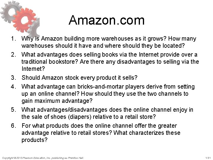 Amazon. com 1. Why is Amazon building more warehouses as it grows? How many