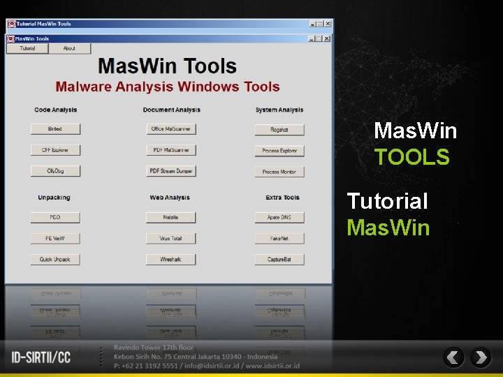Mas. Win TOOLS Tutorial Mas. Win 
