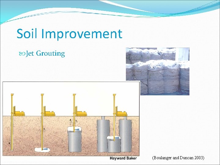 Soil Improvement Jet Grouting (Boulanger and Duncan 2003) 