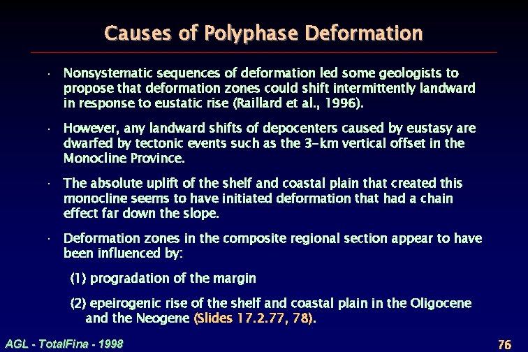 Causes of Polyphase Deformation · Nonsystematic sequences of deformation led some geologists to propose