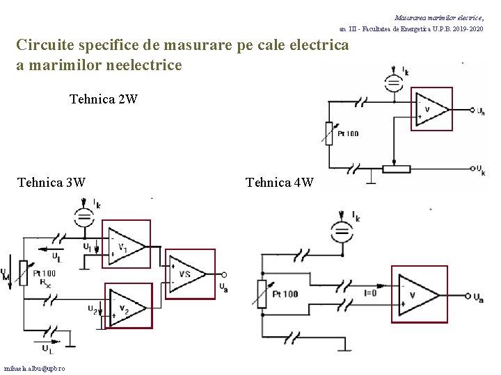 Masurarea marimilor electrice, an III - Facultatea de Energetica U. P. B. 2019 -2020