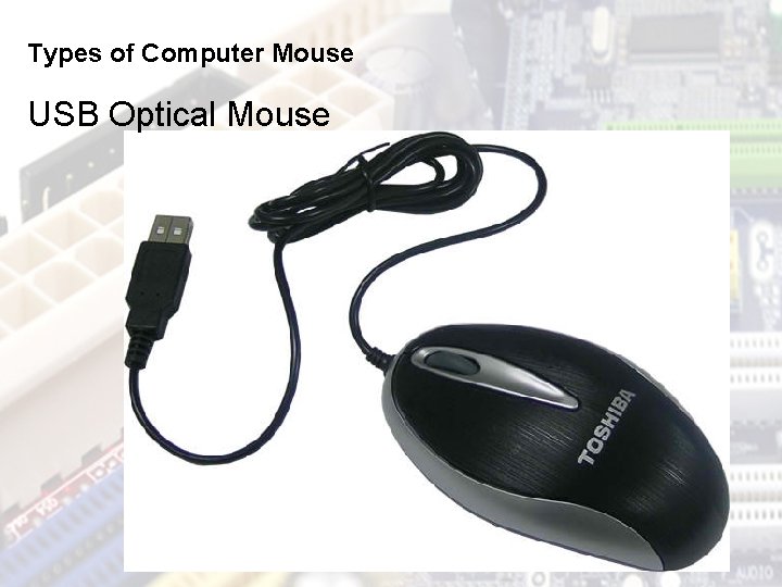 Types of Computer Mouse USB Optical Mouse 