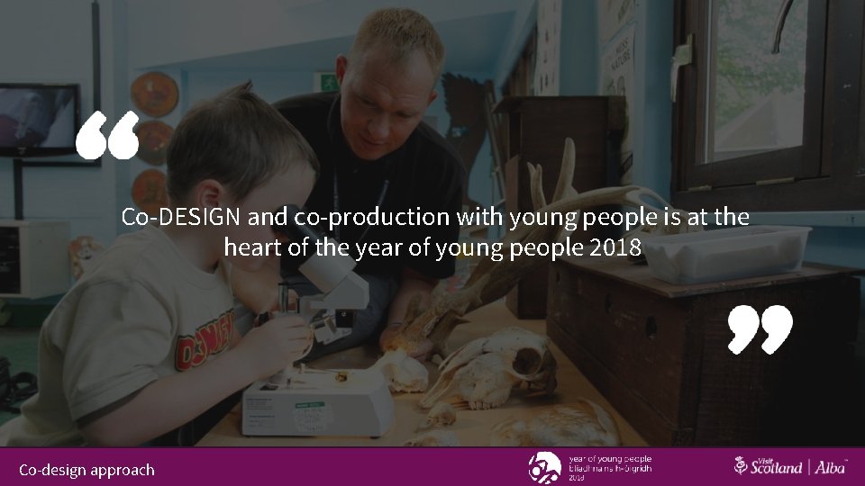 Co-DESIGN and co-production with young people is at the heart of the year of