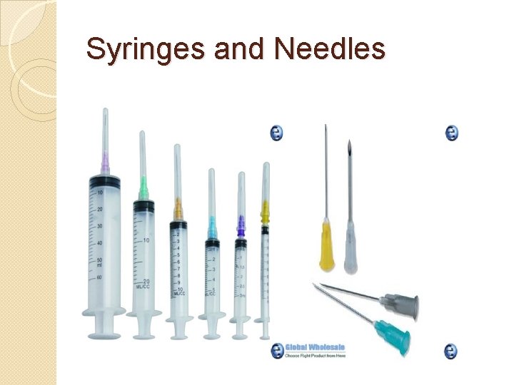 Syringes and Needles 