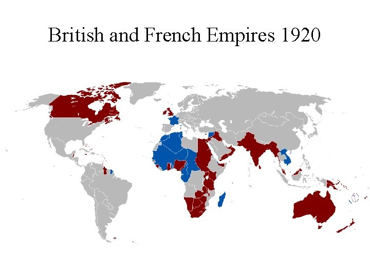 British and French Empires 1920 