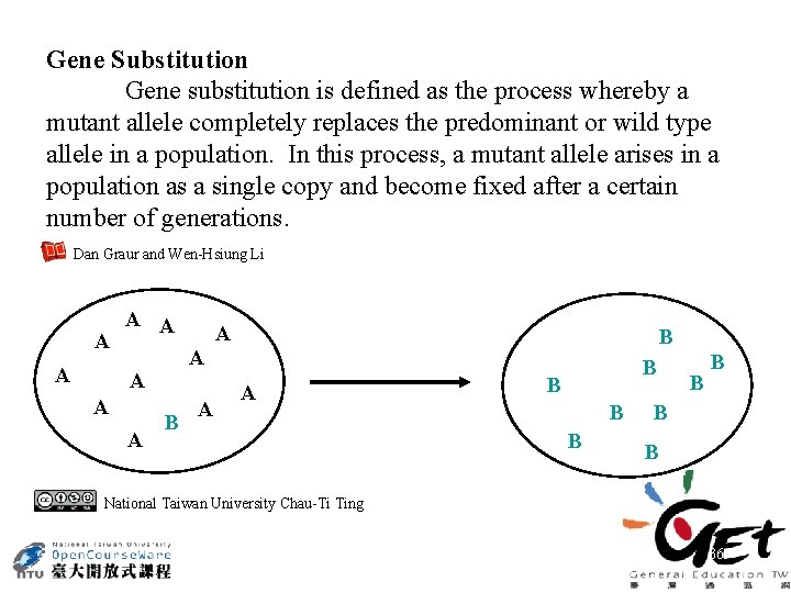 Gene Substitution Gene substitution is defined as the process whereby a mutant allele completely