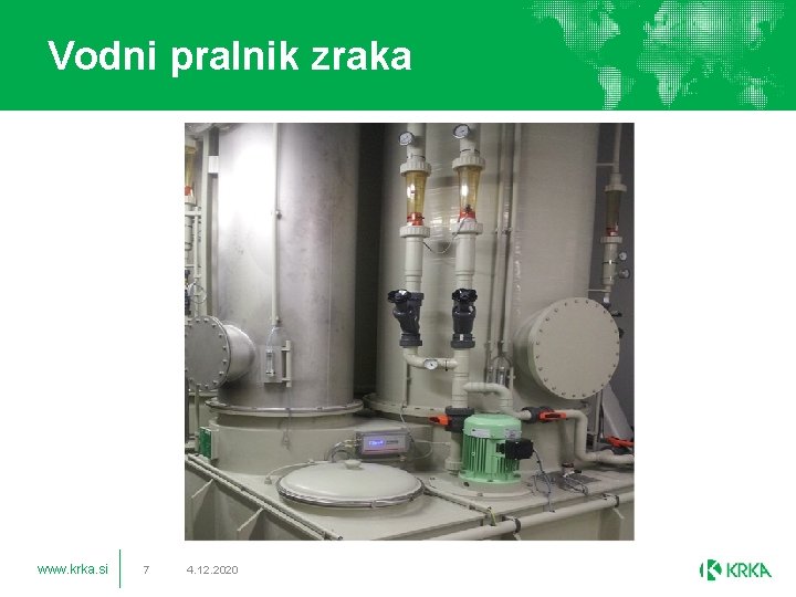 Vodni pralnik zraka www. krka. si 7 4. 12. 2020 