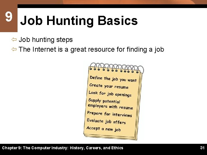 9 Job Hunting Basics ï Job hunting steps ï The Internet is a great
