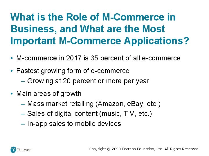 What is the Role of M-Commerce in Business, and What are the Most Important