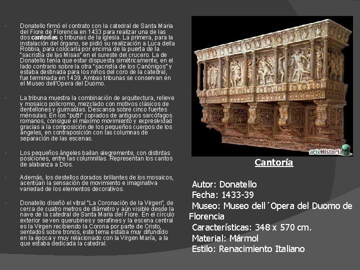  Donatello firmó el contrato con la catedral de Santa Maria del Fiore de