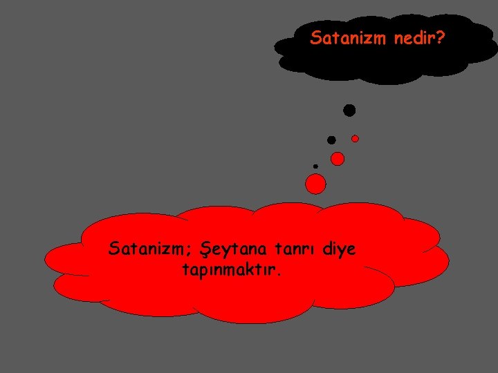 Satanizm nedir? Satanizm; Şeytana tanrı diye tapınmaktır. 