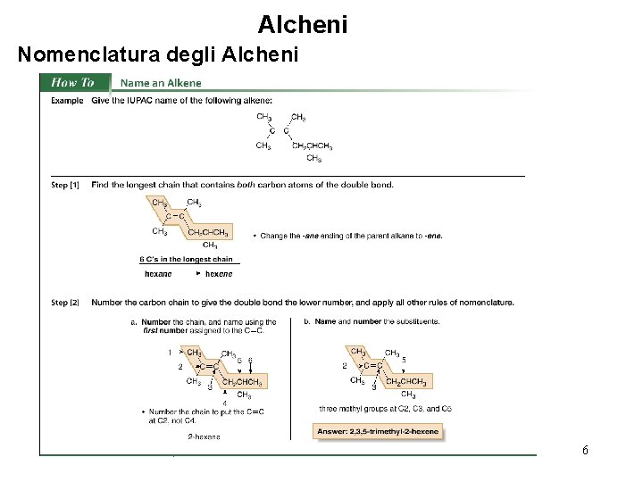 Alcheni Nomenclatura degli Alcheni 6 