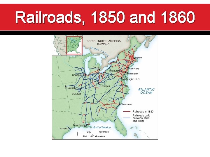 Railroads, 1850 and 1860 