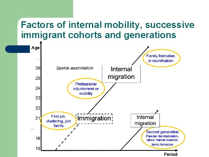 Factors of internal mobility, successive immigrant cohorts and generations 