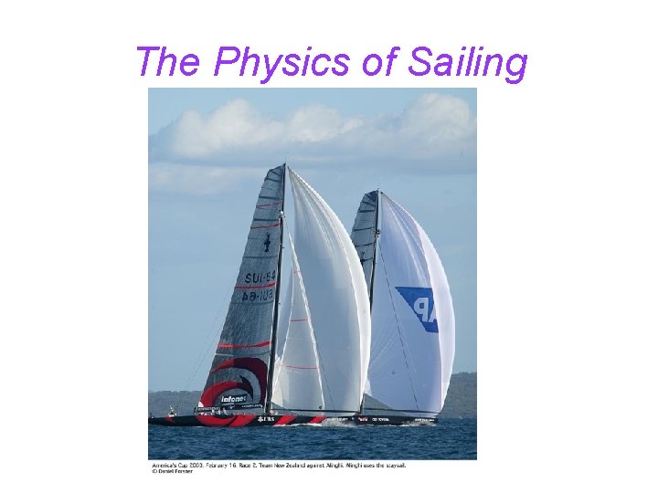 The Physics of Sailing 