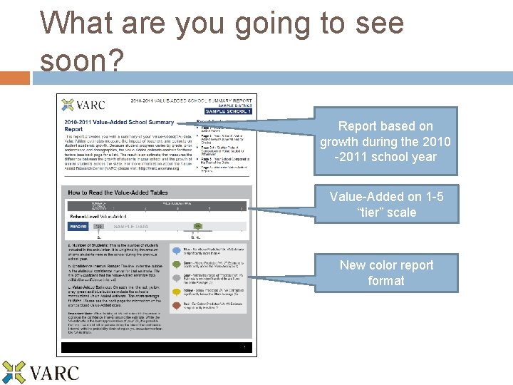 What are you going to see soon? Report based on growth during the 2010