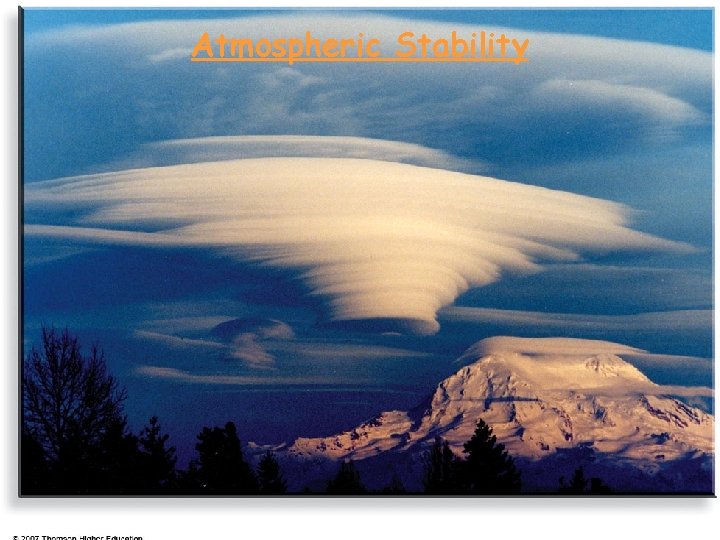 Atmospheric Stability 