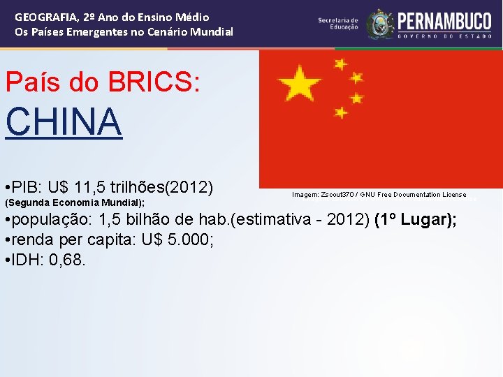 GEOGRAFIA, 2º Ano do Ensino Médio Os Países Emergentes no Cenário Mundial País do GEOGRAFIA, 2º Ano do Ensino Médio Os Países Emergentes no Cenário Mundial País do