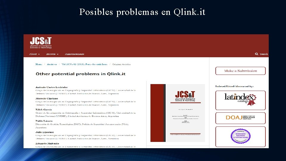 Posibles problemas en Qlink. it 